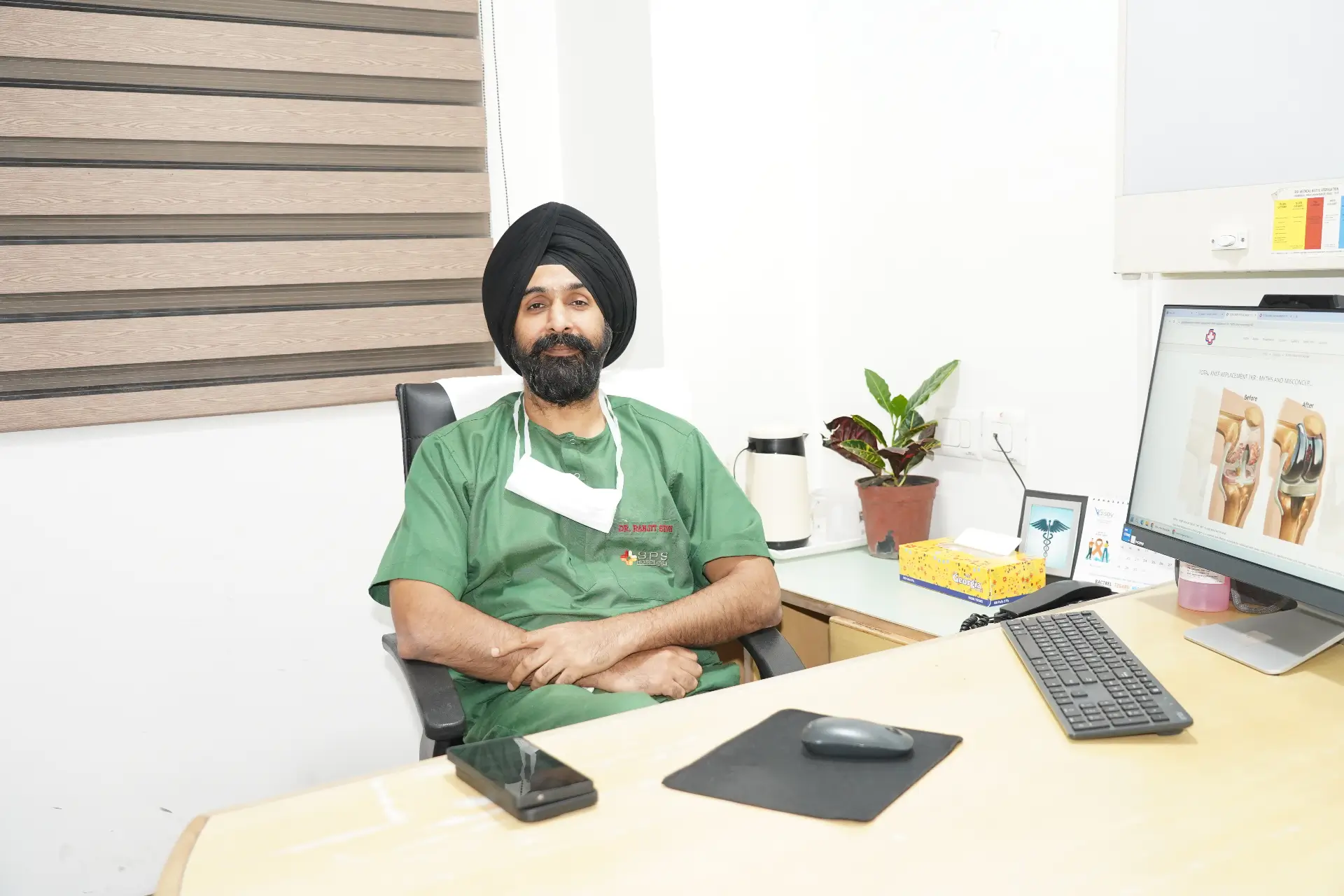 Dr. Ranjit Singh in clinic